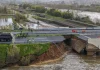 Cae tramo de la A1 en Portugal tras fuerte temporal
