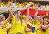 La afición colombiana tiñe de alegría La Minerva en Guadalajara tras el gol de su selección en el Mundial 2026