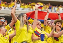 La afición colombiana tiñe de alegría La Minerva en Guadalajara tras el gol de su selección en el Mundial 2026
