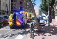 Dos heridos graves tras ser apuñalados en unas canchas de fútbol de Móstoles al resistirse al robo de sus móviles