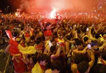 Madrid se convierte en una fiesta tras la victoria de España en el Mundial