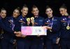 35 años después, la rítmica española vuelve a lo más alto: oro mundial en Fráncfort y un recibimiento de campeonas en Barajas